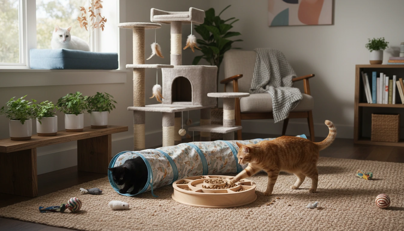 Indoor Cat Enrichment Ideas for Easily Bored Cats